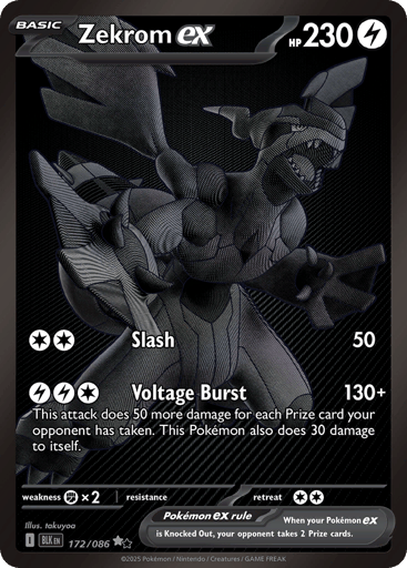Zekrom ex — Black Bolt #172
