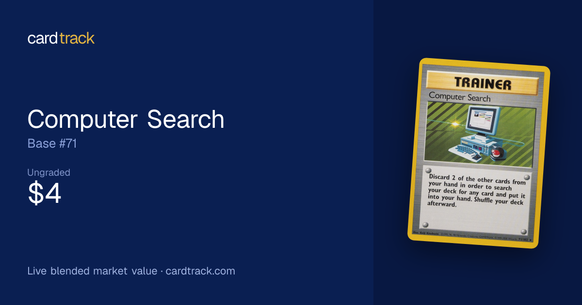 Computer Search Price – Base #71/102 | CardTrack