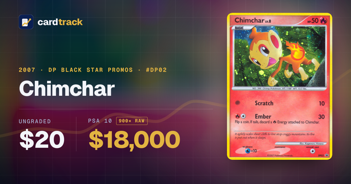 Chimchar Price – DP Black Star Promos #PR-DPP DP02