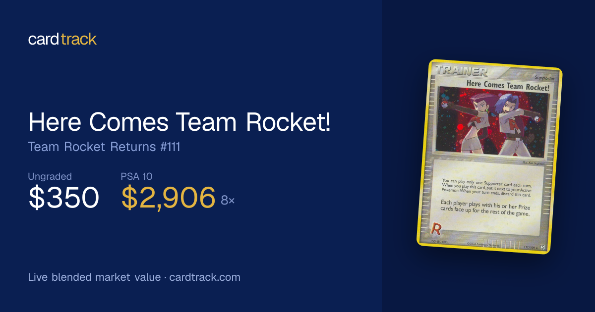 Here Comes Team Rocket! Team Rocket Returns #111 PSA 10…