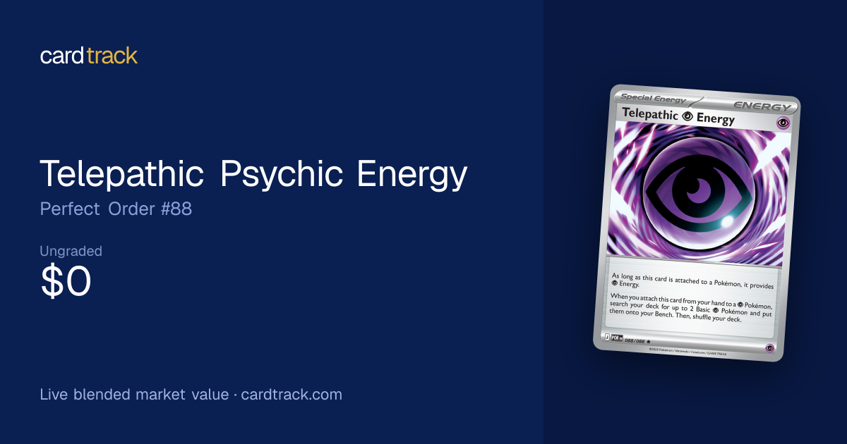 Telepathic Psychic Energy Price – Perfect Order #088/088