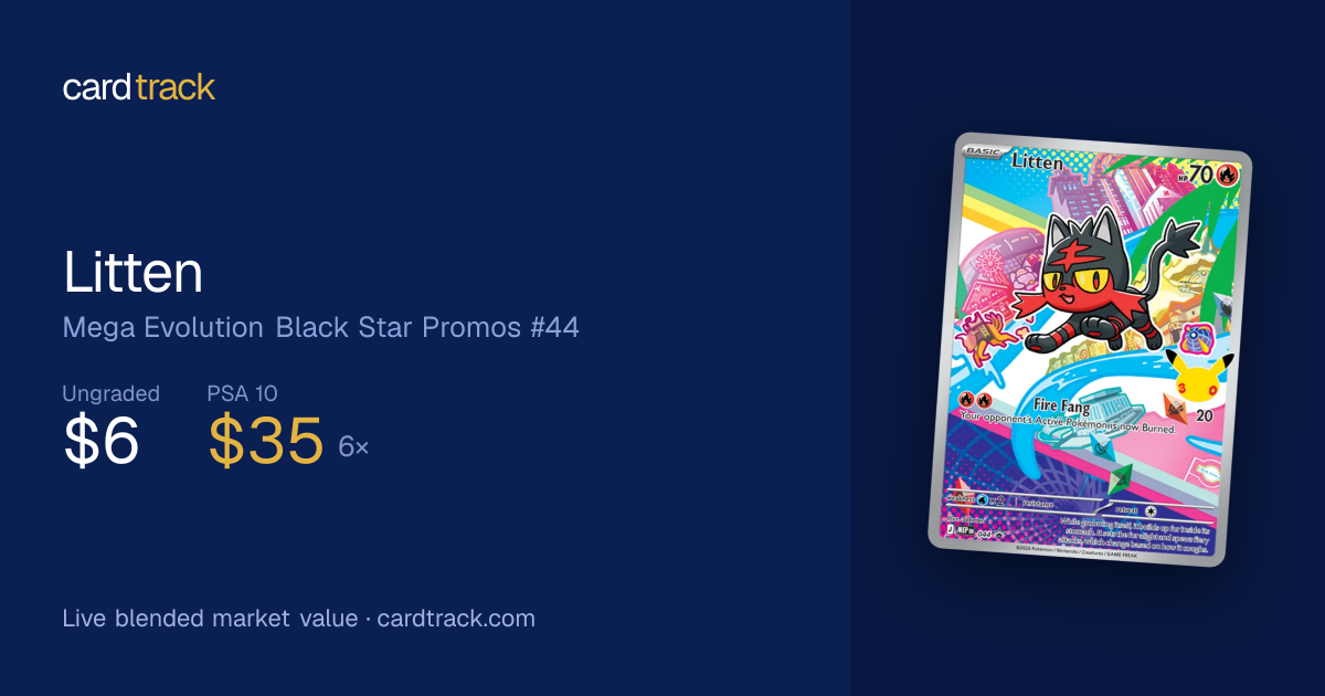 Litten Price – Mega Evolution Black Star Promos #MEP 044