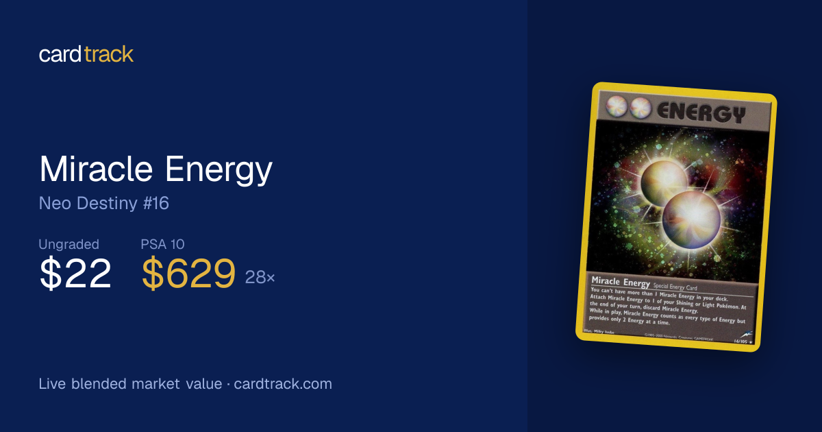 Miracle Energy Price – Neo Destiny #16/105 | CardTrack