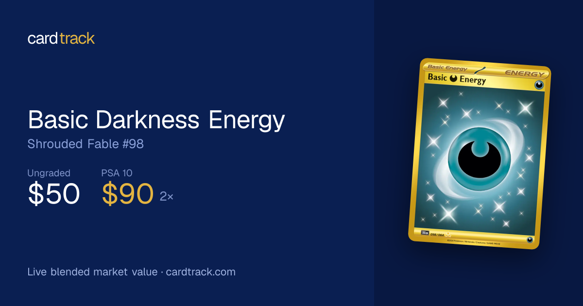 Basic Darkness Energy Price – Shrouded Fable #098/064