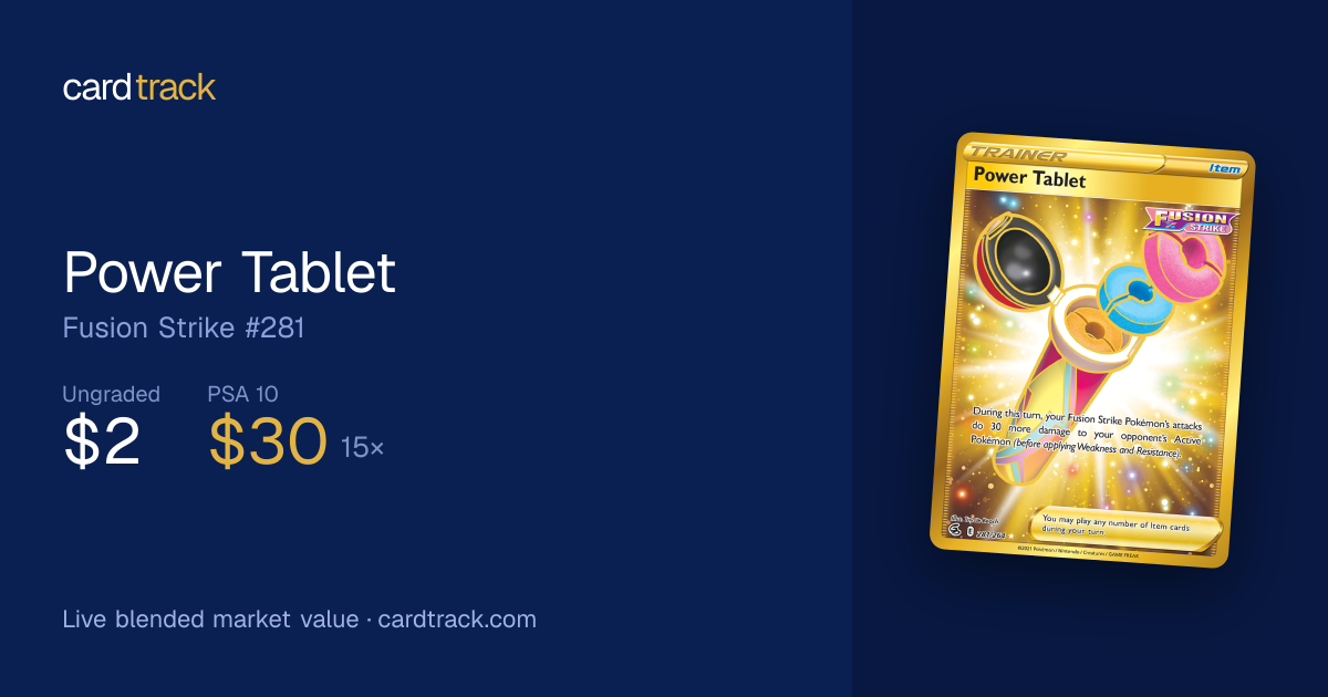 Power Tablet Price – Fusion Strike #281/264 | CardTrack